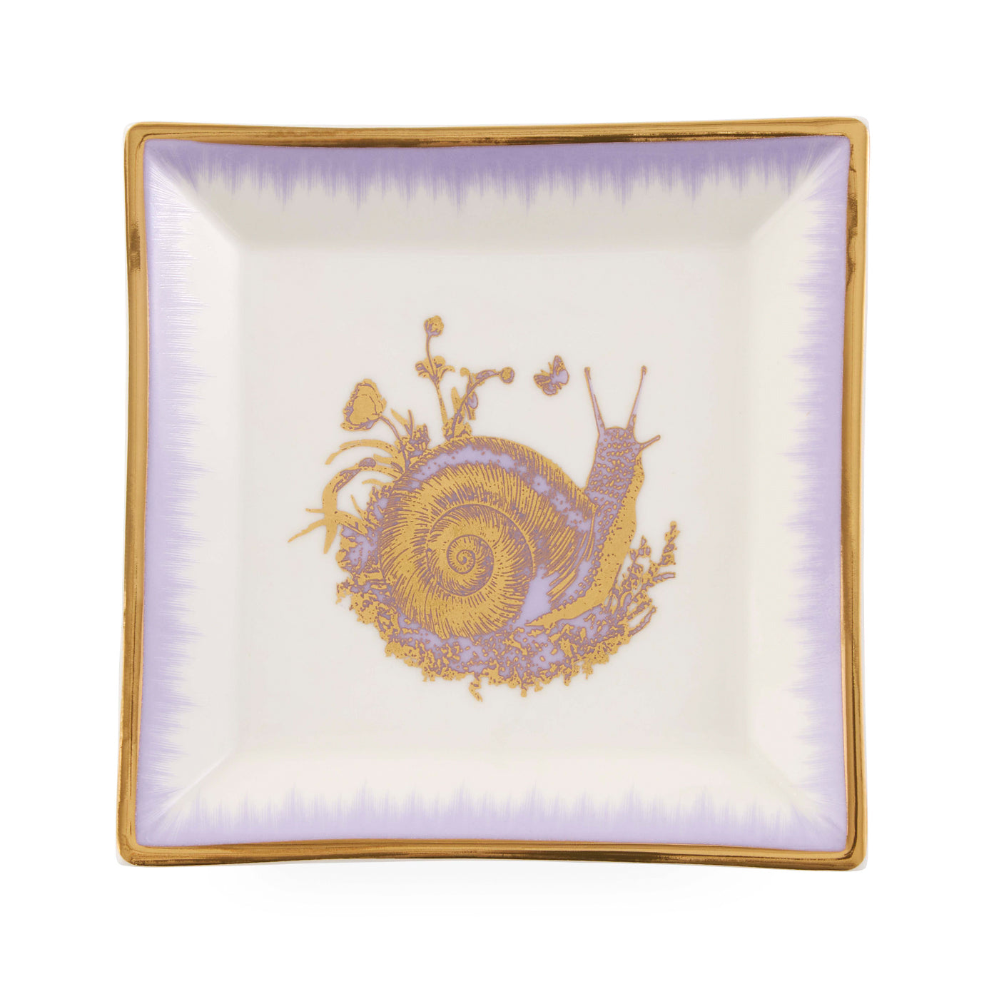 Botanist Snail Square Tray